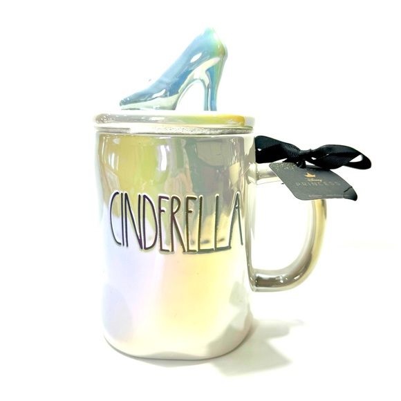 Disney Other - *NEW* RAE DUNN CINDERELLA IRIDESCENT GLASS SLIPPER MUG